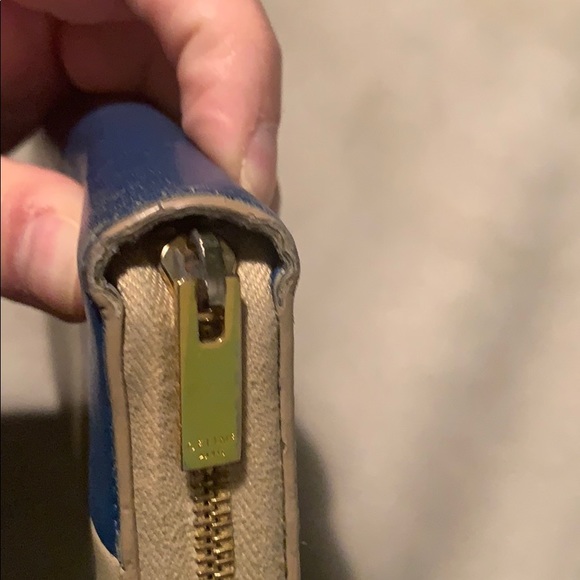 Authentic Celine Wallet sand and blue - Picture 2 of 8